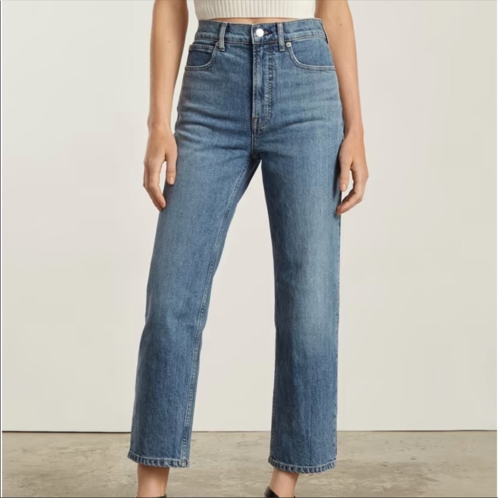 Everlane way-high straight jeans